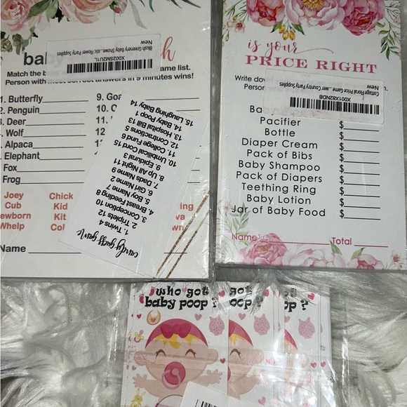 Set of 3 BABY SHOWER GAMES-All New! $40 Retail - Picture 1 of 5